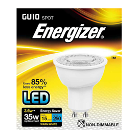 Energizer GU10 LED spot 3,6w 250lumen (35w)